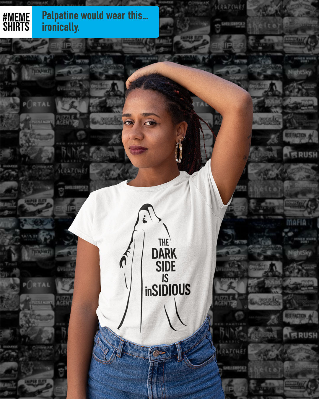 The Dark Side is inSIDIOUS T-Shirt - Star Wars Inspired Sith Pun Tee