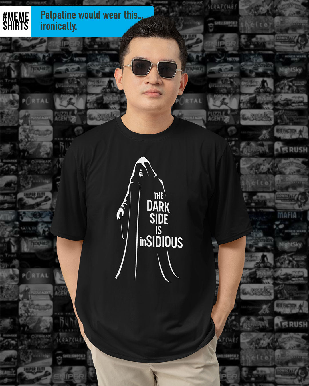 The Dark Side is inSIDIOUS T-Shirt - Star Wars Inspired Sith Pun Tee