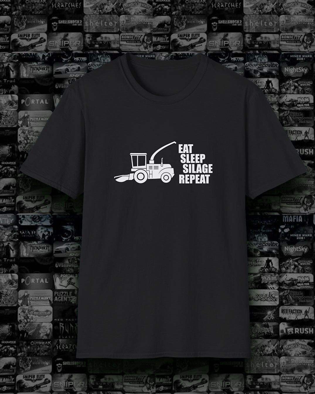Eat Sleep Silage Repeat T-Shirt, Funny Farming Tee