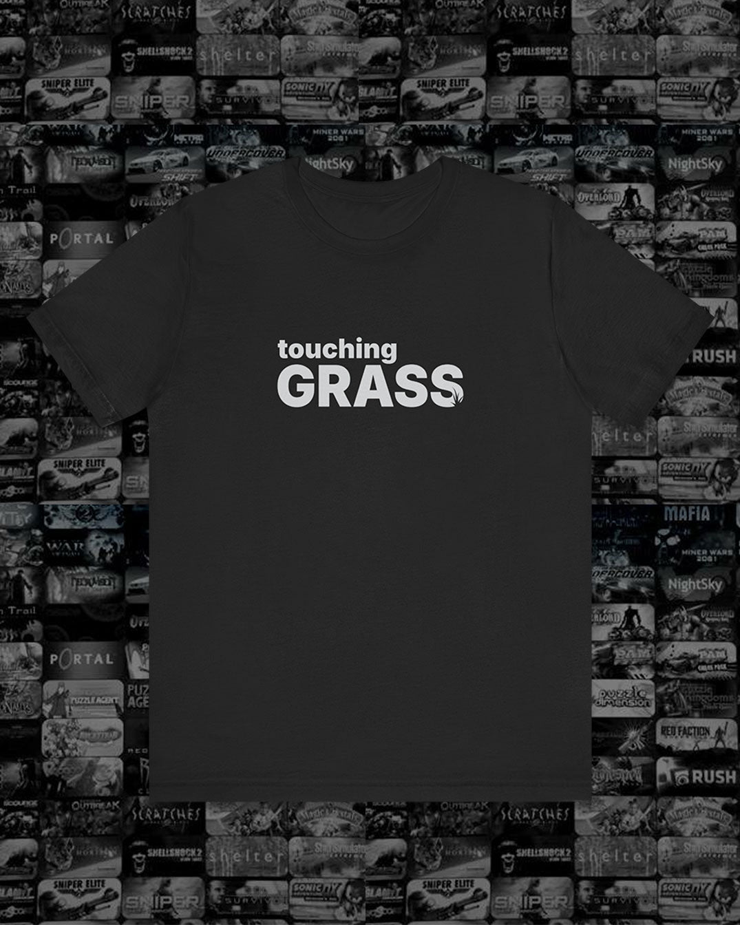 Out Touching Grass, Salty Gamer Comeback Unisex Tee