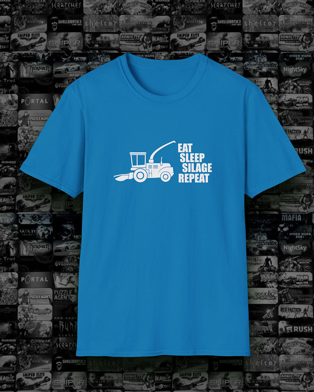 Eat Sleep Silage Repeat T-Shirt, Funny Farming Tee