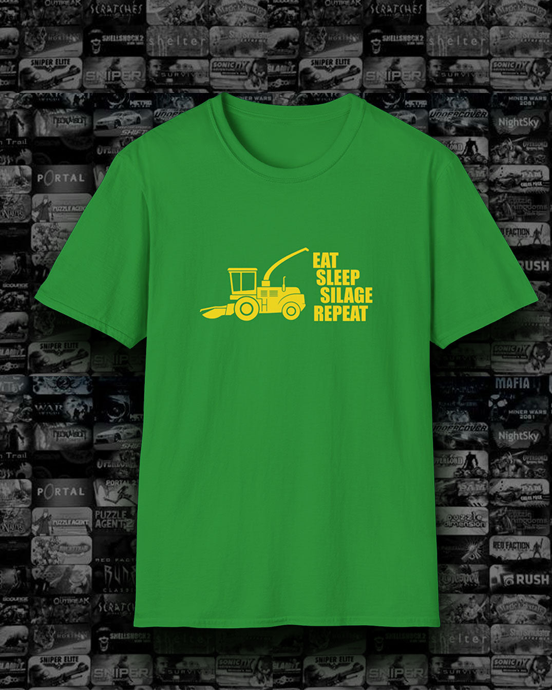 Eat Sleep Silage Repeat T-Shirt, Funny Farming Tee