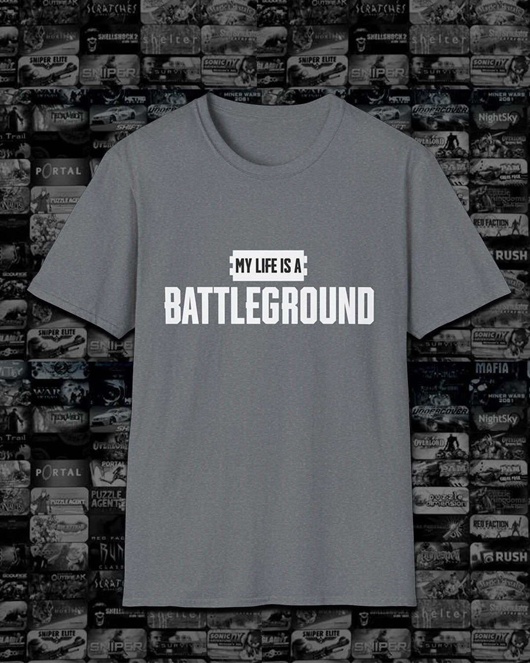 My Life is a Battleground, Battle Royale PUBG Unisex Tshirt