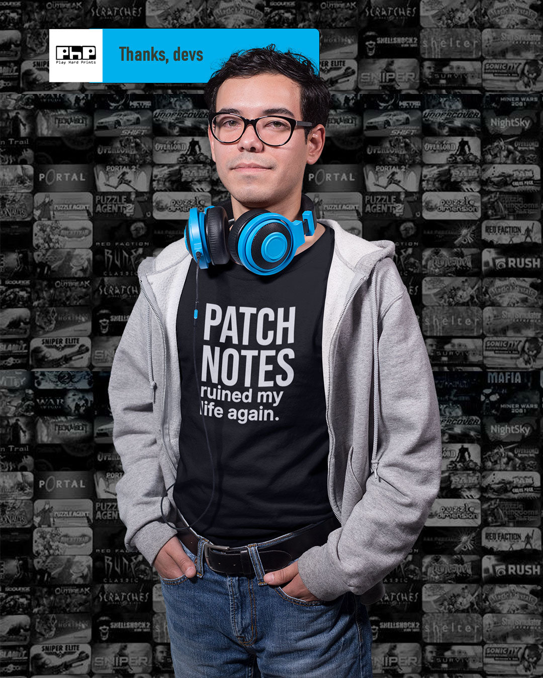 Patch Notes Ruined My Life Again Funny Gamer T-Shirt, Meta Build Nerf Tee
