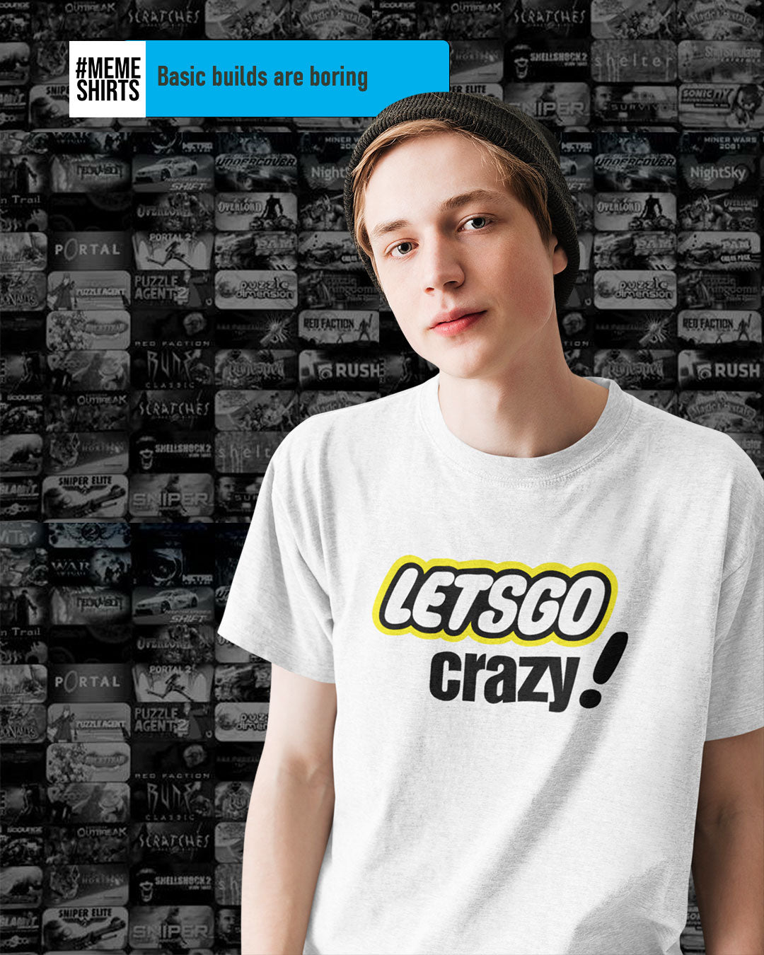LETSGO Crazy Funny LEGO-Inspired T-Shirt for Fans!