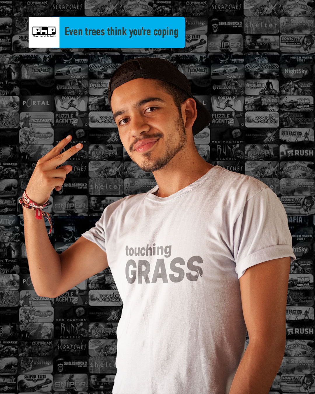 Out Touching Grass, Salty Gamer Comeback Unisex Tee