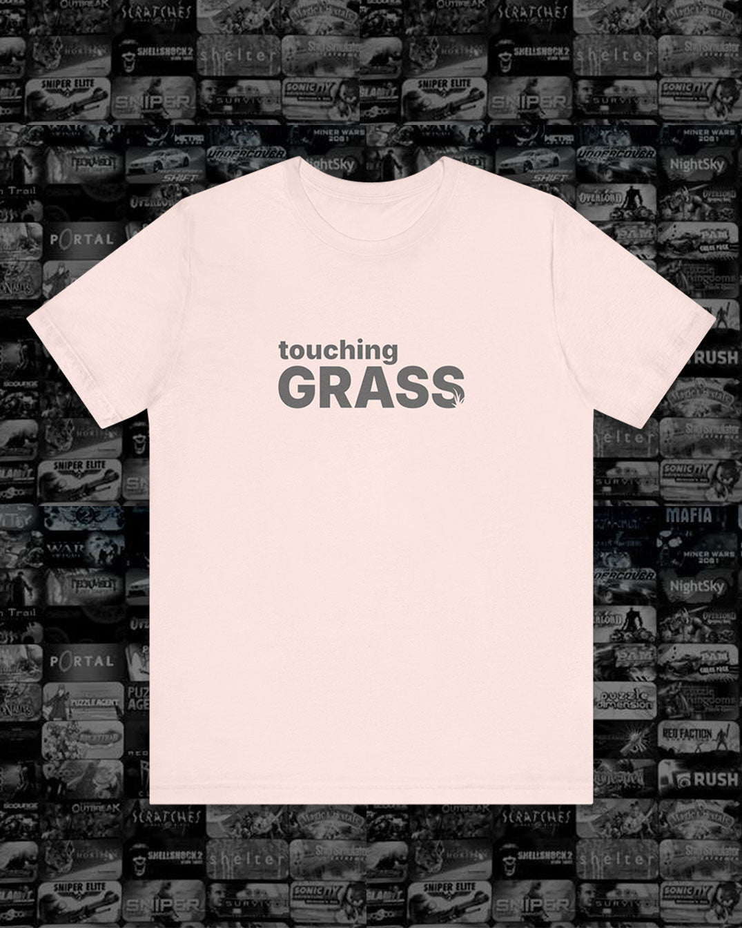 Out Touching Grass, Salty Gamer Comeback Unisex Tee