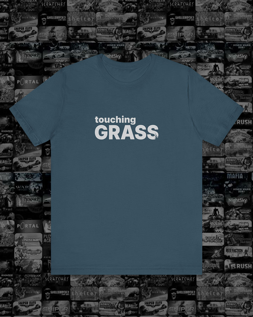 Out Touching Grass, Salty Gamer Comeback Unisex Tee