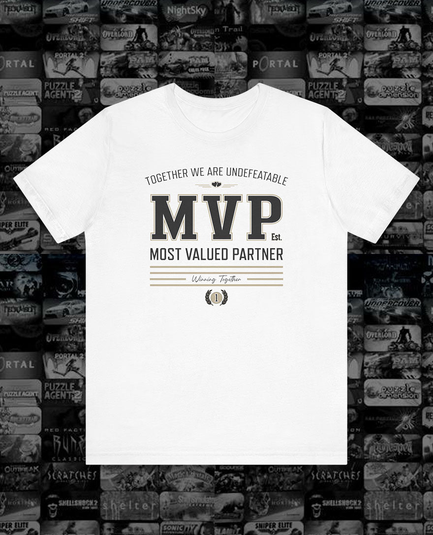 MVP Most Valued Partner. Couples Matching Tee