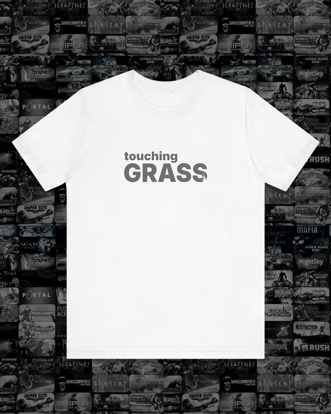 Out Touching Grass, Salty Gamer Comeback Unisex Tee