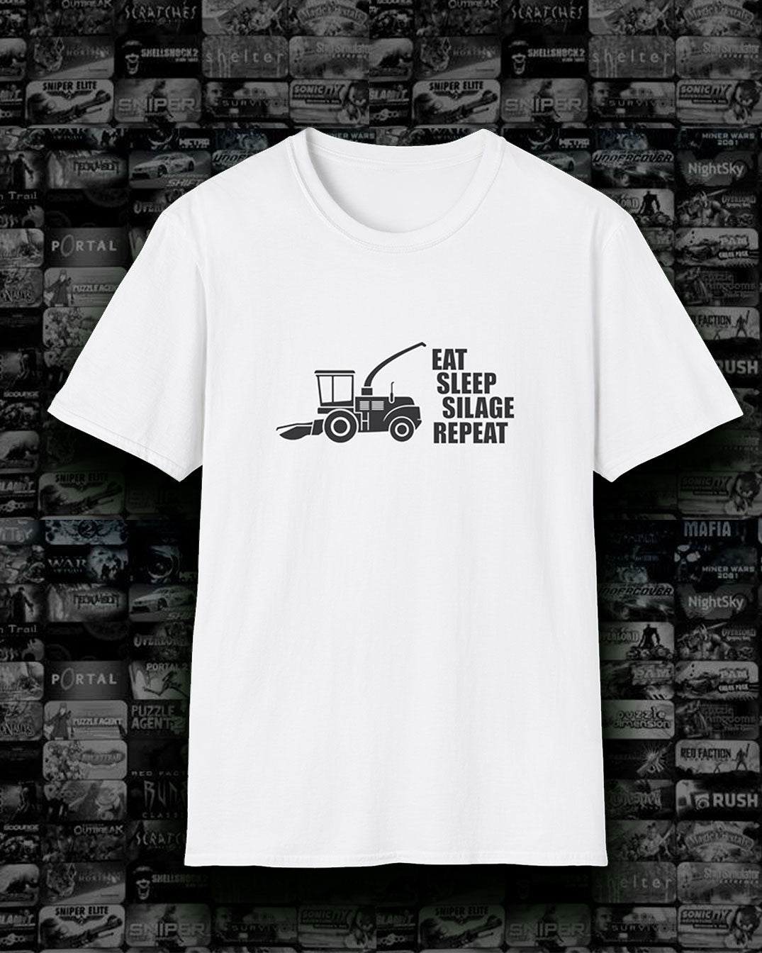 Eat Sleep Silage Repeat T-Shirt, Funny Farming Tee