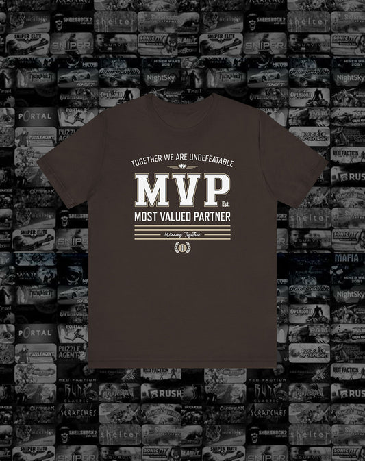 MVP Most Valued Partner. Couples Matching Tee