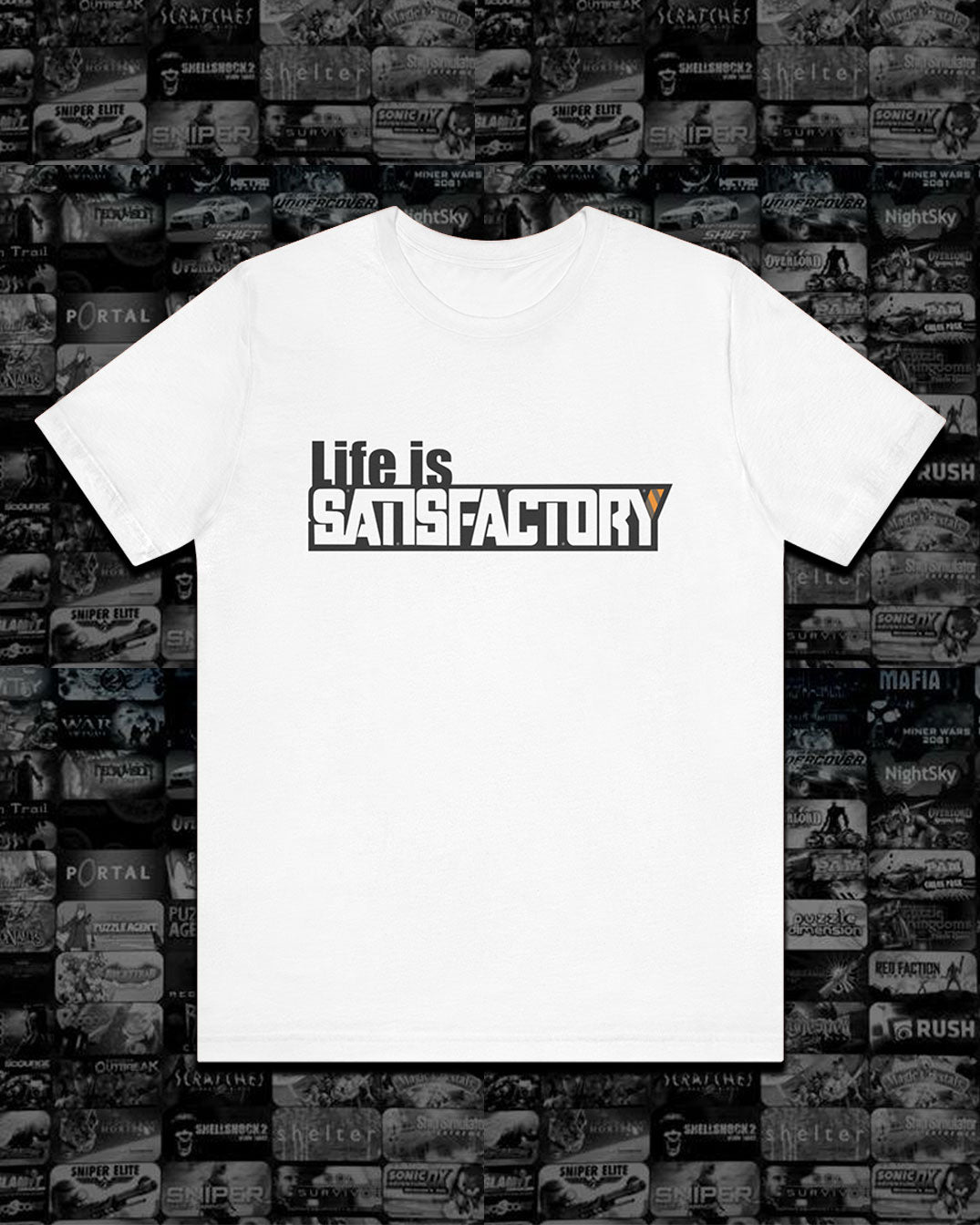 Satisfactory Life T-Shirt, Unisex Tee for Gamers