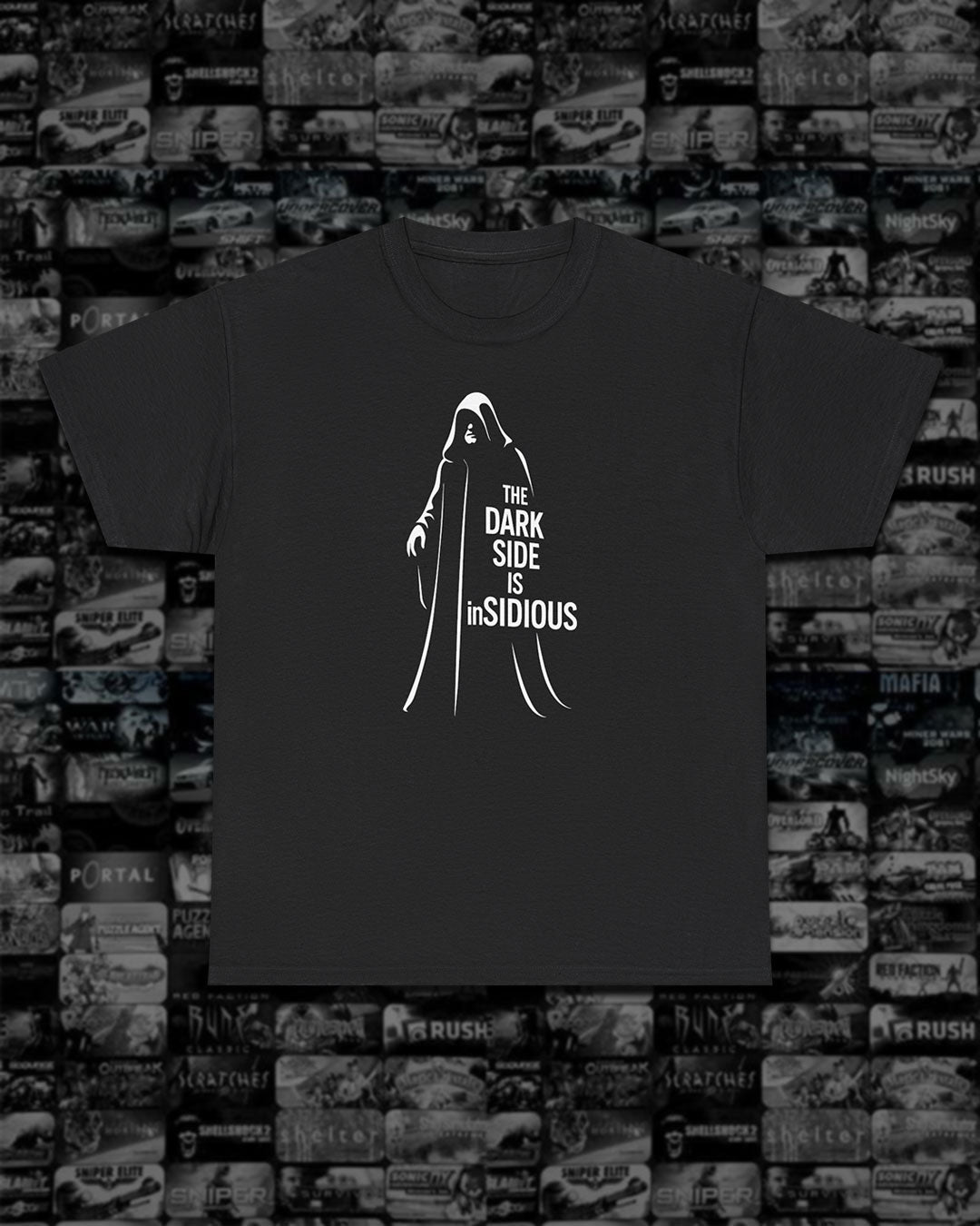 The Dark Side is inSIDIOUS T-Shirt - Star Wars Inspired Sith Pun Tee