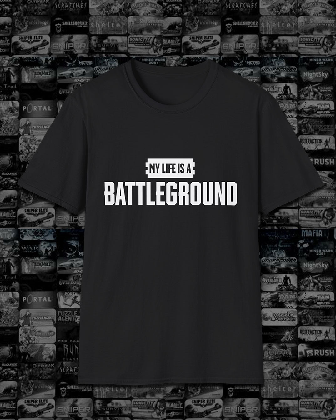 My Life is a Battleground, Battle Royale PUBG Unisex Tshirt