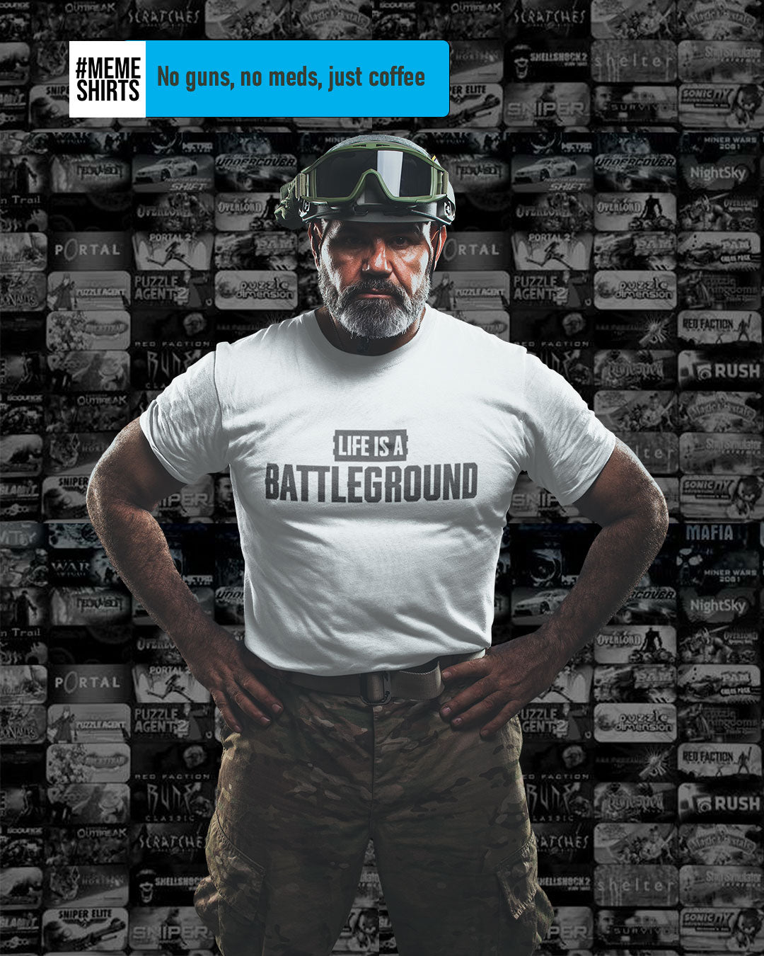 My Life is a Battleground, Battle Royale PUBG Unisex Tshirt