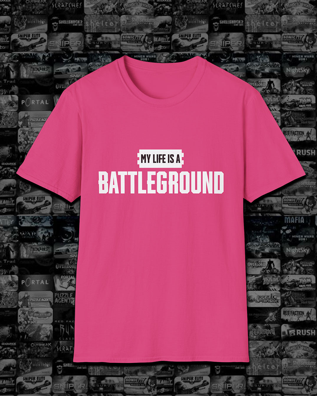 My Life is a Battleground, Battle Royale PUBG Unisex Tshirt