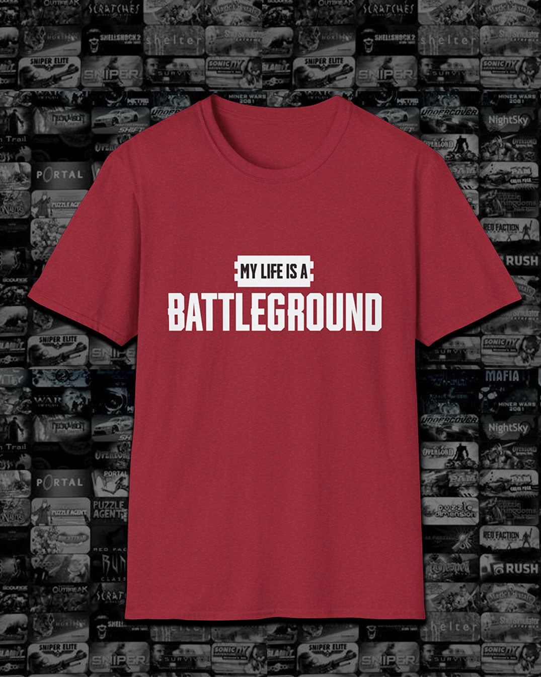 My Life is a Battleground, Battle Royale PUBG Unisex Tshirt